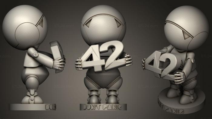 Figurines simple (H2 G2 Marvin, STKPR_0611) 3D models for cnc